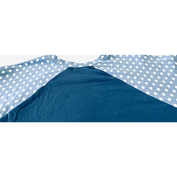 SOUTHERN STITCH LONG SLEEVE PULL-OVER CHRISTMAS TOP, WOMENS, XL, BLUE/WHITE/RED - Picture 6 of 10